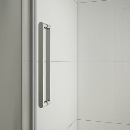 Halo Pro GS 56 ½-59 x 78 ¾ in. 8mm Sliding Shower Door for Alcove Installation with GlassShield® glass in Chrome