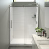Maax Halo Pro 56 1/2- 3/4 In 8 mm For Installation With Clear Glass In 59 x 78 3/4-Inch Sliding Shower Door