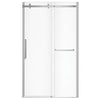 Halo Pro 44 ½-47 x 78 ¾ in. 8 mm Sliding Shower Door with Towel Bar for Alcove Installation with Clear glass in Chrome