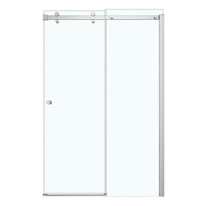 Luminescence 44 ½-47 x 70 ½-72 in. 6 mm Sliding Shower Door for Alcove Installation with Clear glass in Chrome