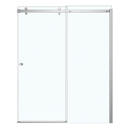 Luminescence 56 ½-59 x 70 ½-72 in. 6 mm Sliding Shower Door for Alcove Installation with Clear glass in Chrome
