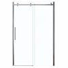 Halo 44 ½-47 x 78 ¾ in. 8mm Sliding Shower Door for Alcove Installation with Clear glass in Chrome