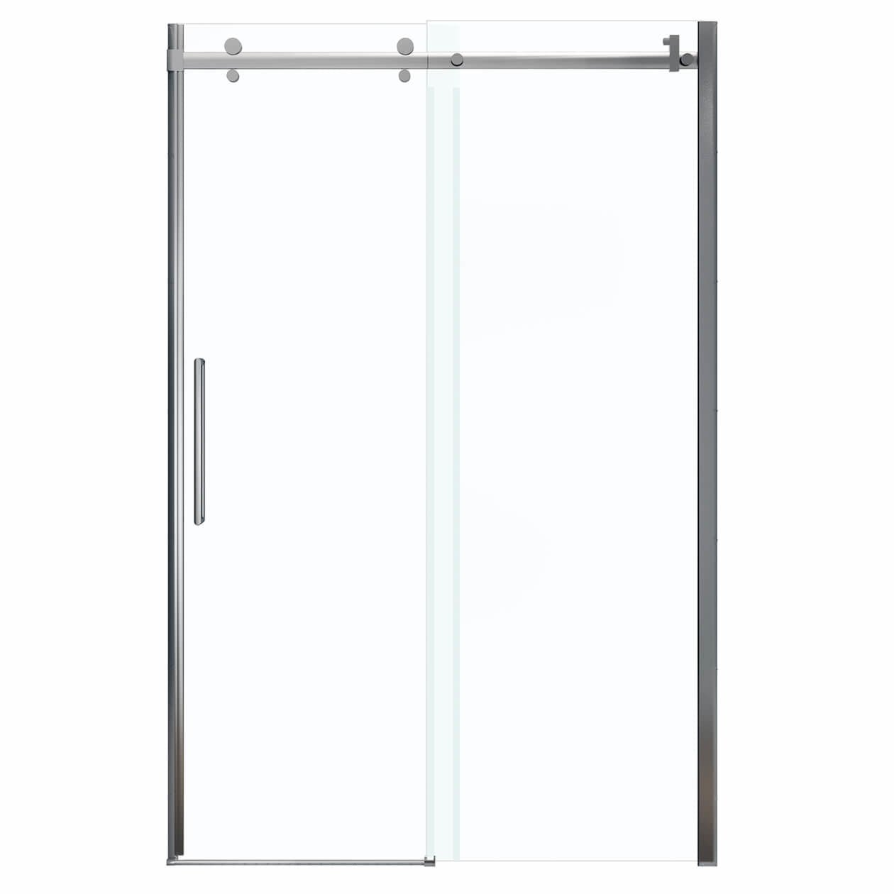 Halo 44 ½-47 x 78 ¾ in. 8mm Sliding Shower Door for Alcove Installation with Clear glass in Chrome