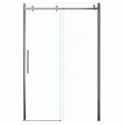 Halo 44 ½-47 x 78 ¾ in. 8mm Sliding Shower Door for Alcove Installation with Clear glass in Chrome