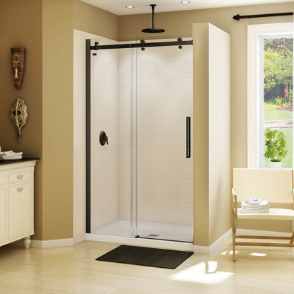 Halo 44 ½-47 x 78 ¾ in. 8mm Sliding Shower Door for Alcove Installation with Clear glass in Chrome