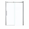 Halo 56 ½-59 x 78 ¾ in. 8mm Sliding Shower Door for Alcove Installation with Clear glass in Chrome
