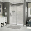 Halo 56 ½-59 x 78 ¾ in. 8mm Sliding Shower Door for Alcove Installation with Clear glass in Chrome