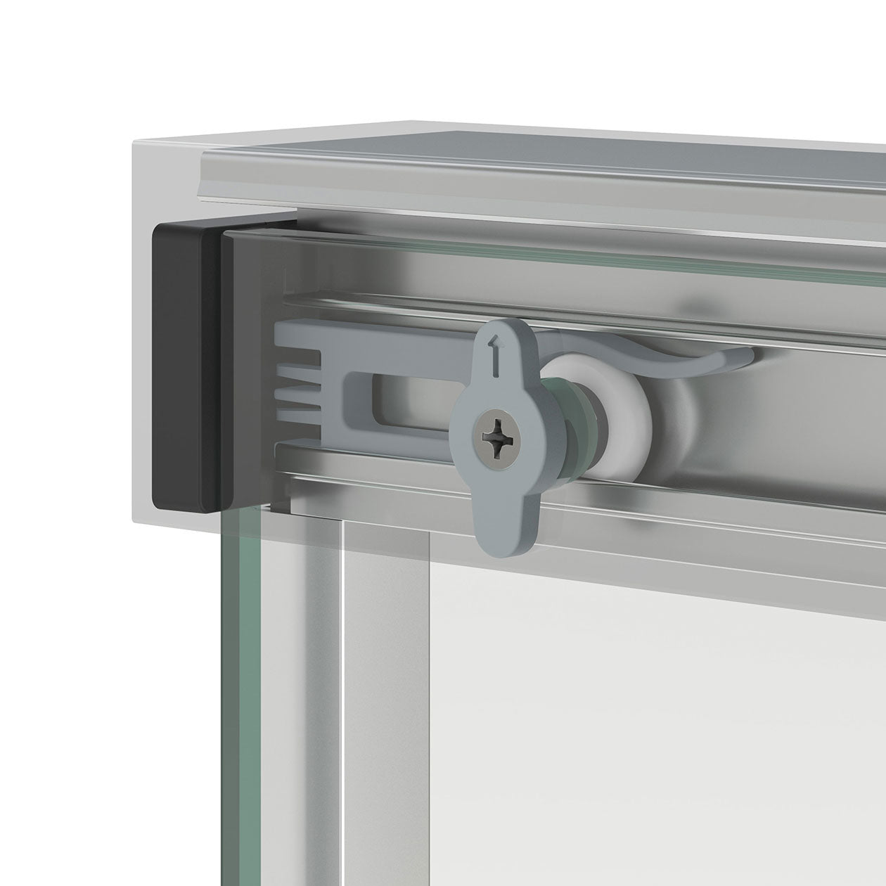 Incognito 57 56-59 x 56 3/4 in. 6mm Bypass Tub Door for Alcove Installation with Clear glass in Chrome