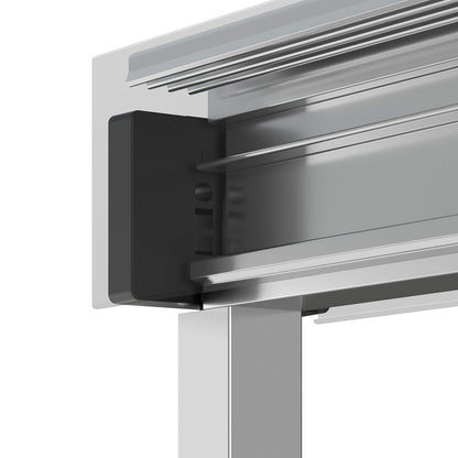 Incognito 57 56-59 x 56 3/4 in. 6mm Bypass Tub Door for Alcove Installation with Clear glass in Chrome