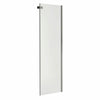 Halo Return Panel for 30 in. Base with Clear glass in Chrome