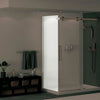 Halo Return Panel for 30 in. Base with Clear glass in Chrome