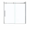 Halo 56 ½-59 x 59 in. 8 mm Sliding Tub Door for Alcove Installation with Clear glass in Chrome