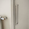 Halo 56 ½-59 x 59 in. 8 mm Sliding Tub Door for Alcove Installation with Clear glass in Chrome