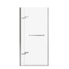 Reveal Sleek 71 32 1/2-35 1/2 x 71 1/2 in. 8mm Pivot Shower Door for Alcove Installation with Clear glass in Chrome