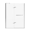 Reveal Sleek 71 51 1/2-54 1/2 x 71 1/2 in. 8mm Pivot Shower Door for Alcove Installation with Clear glass in Chrome