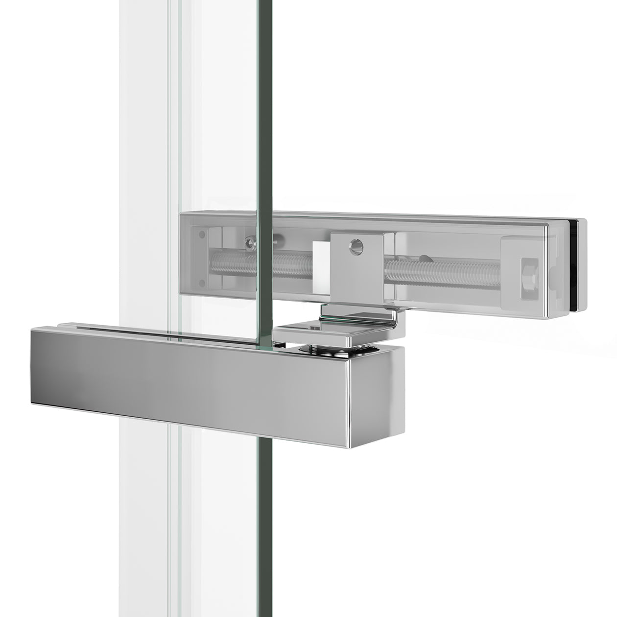 Reveal Sleek 71 56-59 x 71 1/2 in. 8mm Pivot Shower Door for Alcove Installation with Clear glass in Chrome
