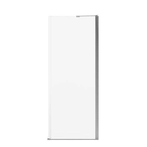 Reveal Sleek 71 Return Panel for 32 in. Base with Clear glass in Chrome