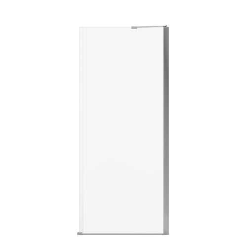 Reveal Sleek 71 Return Panel for 34 in. Base with Clear glass in Chrome