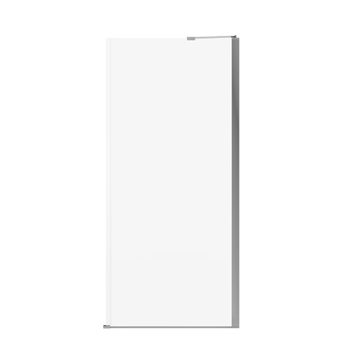 Reveal Sleek 71 Return Panel for 36 in. Base with Clear glass in Chrome