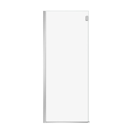 Duel Alto Return Panel for 32 in. Base with Clear glass in Chrome