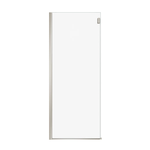 Duel Alto Return Panel for 32 in. Base with Clear glass in Chrome