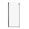 Duel Alto Return Panel for 36 in. Base with Clear glass in Chrome