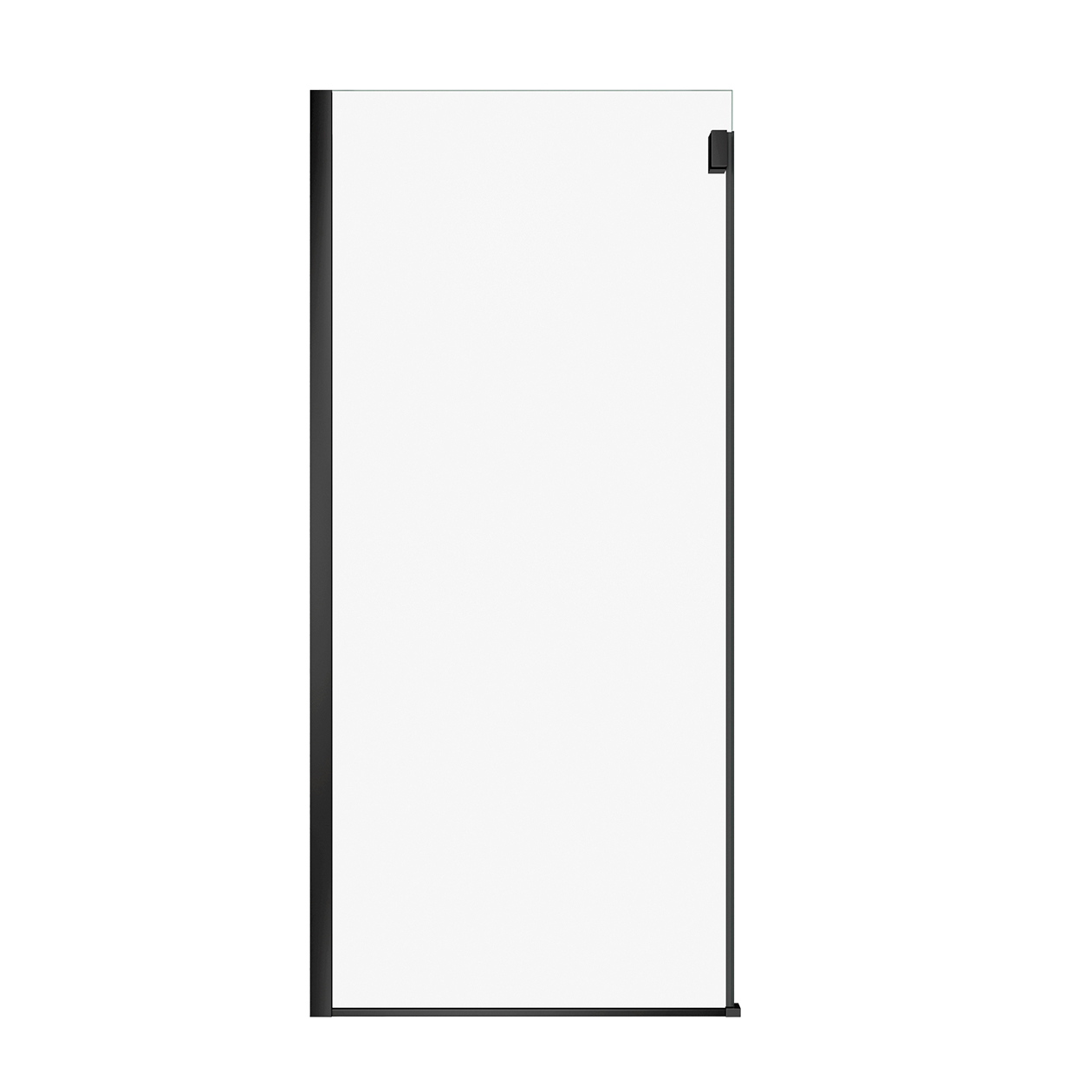 Duel Alto Return Panel for 36 in. Base with Clear glass in Chrome