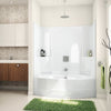 TSO6042 60 x 42 AcrylX Alcove Center Drain One-Piece Tub Shower in White