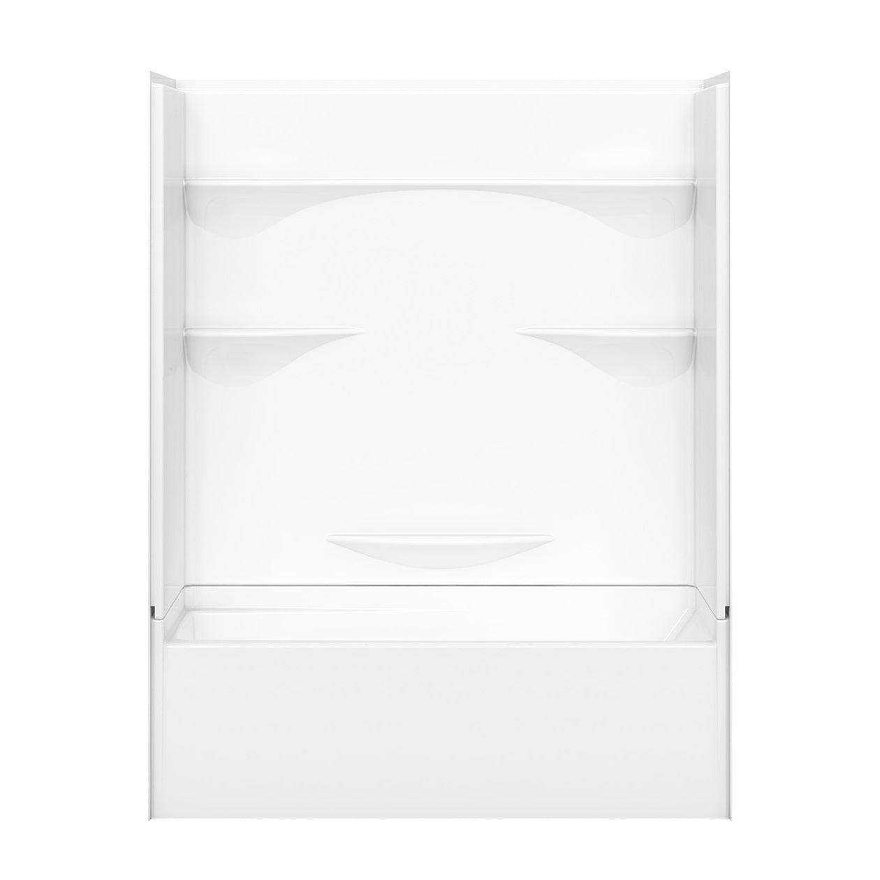 Olio 6030 AcrylX Alcove Left-Hand Drain Bathtub in White
