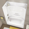KDTS 3060 AcrylX Alcove Left-Hand Drain Four-Piece Tub Shower in White