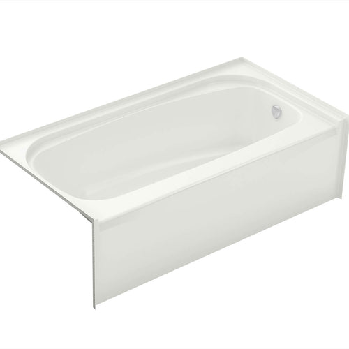Essence TO-6030 AFR AcrylX Alcove Left-Hand Drain Bathtub in White