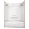 Maax Essence AFR Acrylx Left-hand Drain Four-piece Tub Shower In TS-6032 Tub Wall