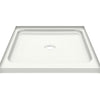 Essence Base 3232 AcrylX Alcove Shower Base with Center Drain in White
