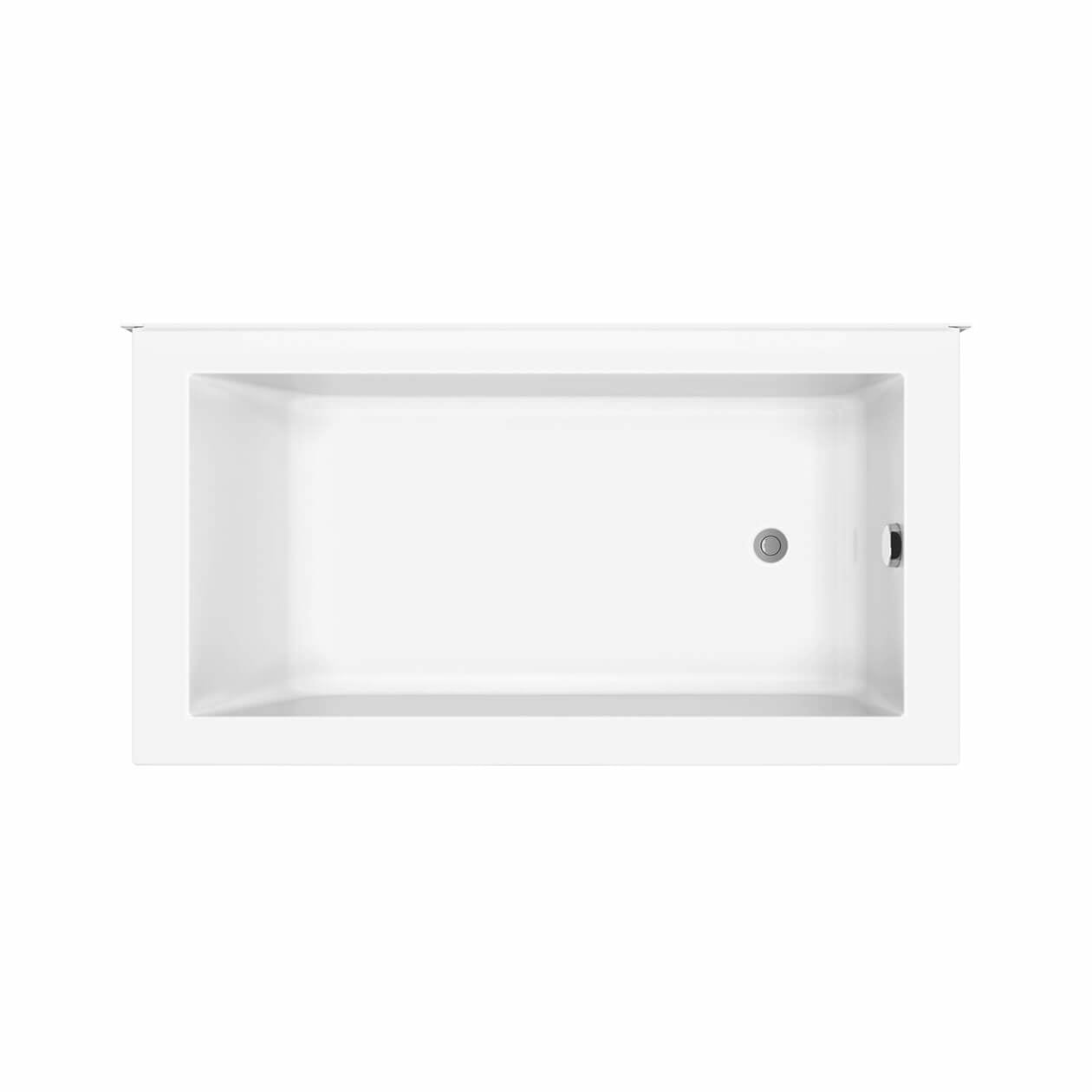 ModulR 6032 (Without Armrests) Acrylic Corner Right Left-Hand Drain Bathtub in White