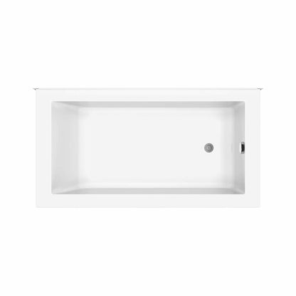 ModulR 6032 (Without Armrests) Acrylic Corner Right Left-Hand Drain Bathtub in White