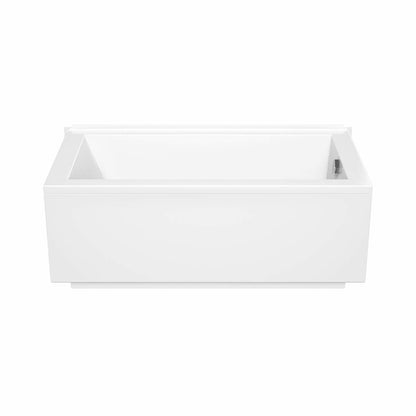 ModulR 6032 (Without Armrests) Acrylic Corner Right Left-Hand Drain Bathtub in White