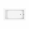 ModulR 6032 (Without Armrests) Acrylic Wall Mounted Left-Hand Drain Bathtub in White