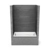 ModulR 6032 IF (With Armrests) Acrylic Alcove Left-Hand Drain Bathtub in White