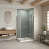 B3Square 4236 Acrylic Alcove Shower Base in White with Center Drain