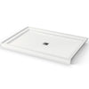 B3Square Acrylic Alcove Shower Base in White