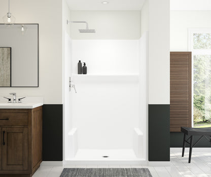Icon SH4834 AcrylX™ Alcove Center Drain One-piece Shower in White
