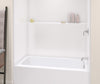 Icon TS6032 AcrylXâ¢ Alcove Left Hand Drain One-Piece Tub Shower in White
