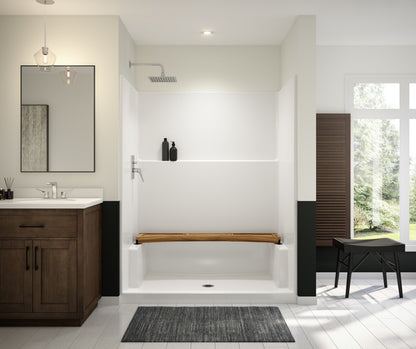 Icon SH6036 AcrylX™ Alcove Center Drain One-Piece Shower in White