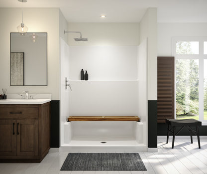 Icon SH6036 AcrylX™ Alcove Center Drain One-Piece Shower in White