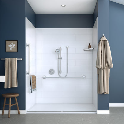 Acolyte 6238 Alcove Five-Piece Shower with Linear Drain