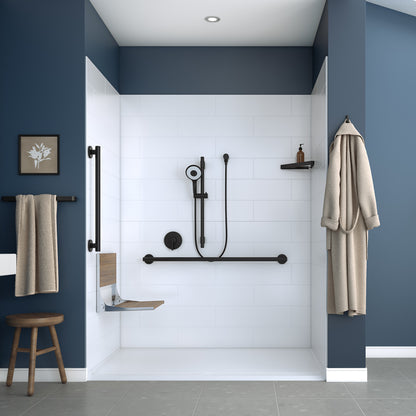 Acolyte 6238 Alcove Five-Piece Shower with Linear Drain