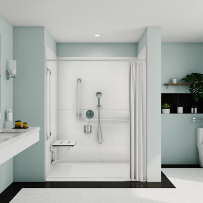 Acolyte 6238 Alcove Five-Piece Shower with Linear Drain