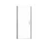 Cappadocia 33-35 x 68 in. 6 mm Pivot Shower Door for Alcove Installation with Clear glass & Round Handle in Chrome