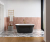 Chorale 60 x 30 Acrylic Freestanding Center Drain Bathtub in White with White Skirt