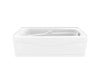 Corinthia II 60 x 30 Acrylic Alcove Left-Hand Drain Bathtub in White